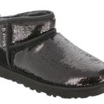 UGG  Classic Ultra Mini Mirror Ball Boot Black Photo 0