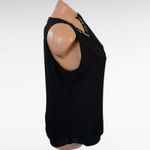 Violet + Claire Black Sleeveless Embellished Neckline Blouse Size Medium Photo 3