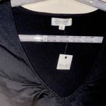 Ultra Flirt Women Junior LX Top Black Long Sleeve V Photo 2