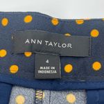 Ann Taylor  High Waist Pleat Shorts Polka Dot Size 4 Photo 2