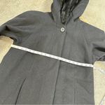 Braetan Women’s Vintage Wool Long Coat Hooded Faux Fur Penny Lane Mob Wife 8 Black Photo 10