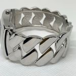 Gossip  women silver tone cuff bracelet bangle watch 32mm quartz 6.5” running Photo 2