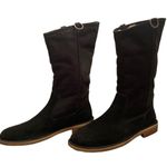 UGG  Daphne Womens Boots Black Size 11 Suede Shearling Lined 1008705 Discontinued Photo 2