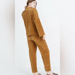 Madewell Texture & Thread Velour Corduroy Mockneck Top in Gold size medium Photo 2