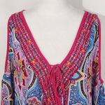 Nicole Miller Pink Paisley Blouse Size Medium Paisley Print Top Photo 1
