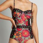 Modcloth Noblesse Oblige  The Pippa Floral One Piece Swimsuit 4X Photo 9