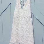 Saylor Revolve •  • Lyric Crocheted Slip Mini Dress in White  • Sz xs Photo 0