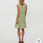 Michael Stars Daisy Gauze Dress Lemon- lime shade- flaw - snag on bodice Photo 6