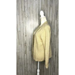 Vintage MS Sport Beige Knit Cardigan Sweater Women's Size XL Long Sleeve Photo 5