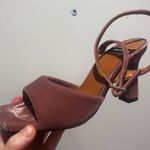 Anthropologie Women’s Angel Alarcón Puffy Ankle-Strap Heels Size 39 Dusty Pink Photo 6