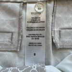 Mario Serrani  Italy Size 8 Comfort‎ Stretch Chino Shorts Tan Geometric Print Photo 4