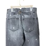 Sandrine Rose Womens Polka Dot Gray Wide Leg Button Fly Buckle Back NWT Size 27 Photo 7