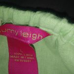 Sunny Leigh  L 34 Linen Lime Summer Beach Capri Pants Photo 5