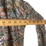 John Paul Richard  Womens Size Small Multicolored Open Knit Long Cardigan Sweater Photo 7