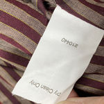 CAbi Smart Jacket Womens 12 Red Merlot Boucle Full Zip tweed wool blend stripe Photo 7