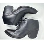 Jeffrey Campbell Ibiza Maxwell Boxxy heeled leather lace up ankle boots 9 Black Photo 5