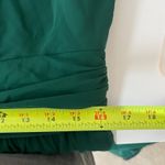 Dessy Chiffon Gown Plus Size 16 Hunter Green V Neck Sleeveless Maxi Dress Formal Photo 10