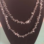 Hematite and Multicolor Chipped Gemstone Bead Necklaces Set Black Photo 2