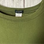 J.Crew  Women's Olive Green Crew Neck Short Sleeve  Top Sz XL Photo 2