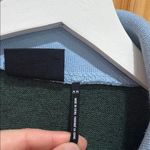 Urban Outfitters  Out From Under Size Medium Green and Blue Collared Crop Top Photo 4