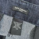 Dalia Collection Women's Dark Wash Denim Capris - Plus Size 14W - Bermuda Shorts Photo 3