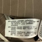 Bershka  Stripe Wide Legs high rise Pants tan/cream size 10 NWT Photo 3