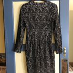 6/8 Blk Lace long sleeve mini dress Size M Photo 3