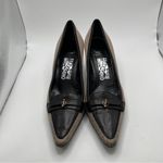 Salvatore Ferragamo  canvas pumps black vintage size 8.5 AA (narrow) kitten heel Photo 2