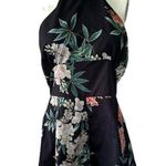 Luxxel NWT Women's Floral Halter High Neck Tie Open Back Romantic Romper M Photo 0
