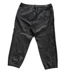 Kut From The Kloth  Frida high-rise slim track pant black size 16 cropped jogger Photo 7