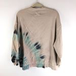Electric & Rose Womens Sweatshirt Tie Dye Hi Low Long Sleeve Crew Neck Beige XS Tan Photo 1