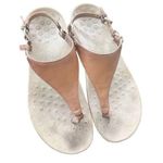 Vionic Kirra Brown Leather Thong Backstrap Sandals With Arch Support Size 9 Photo 0