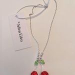 NWT Cherry Pendant Necklace Red Photo 1