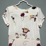 Maje  White Floral Mini Dress Short Sleeve A Line Size 3/US Women’s L Photo 2