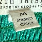 12th Tribe St. Barths Green Floral Sleeveless Cami Camisole Crop Tank Top Size M Photo 3