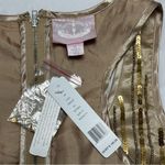 Romeo + Juliet Couture gold sequin beaded mini dress Sz M Photo 6