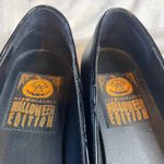 STANGECULT Jack O Lantern All Black Round Halloween Goth Flats‎ 6 Spooky Photo 2