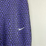 Nike Running Dri Fit Mid Rise Cropped Capri Leggings tights Purple Black women M Photo 4
