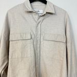 FRANK & EILEEN Mcloghlin Shirt Jacket in Natural Size X Photo 6