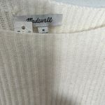 Madewell NEW  SoftWool Square-Neck Pullover Sweater Medium Cashmere Blend Cream Photo 6