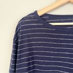 Gap  Linen Blend Boat Neck Long Sleeve Tee Size Small Photo 2
