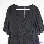 Eloquii NEW  Black  Slouch Puff Half Sleeve Romper Women's Plus‎ Size 20 Photo 3