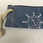 Nautical Wristlet / Change Purse / Cosmetics Bag Blue Photo 0