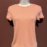 SheIn New Pink Ribbed Short Sleeve Top Size Small Photo 0