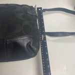 Coach  F18862 Black Signature Chain Leather Canvas Crossbody Shoulder Bag SEE DES Photo 5