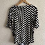 Worthington  Dressy print wrap blouse Size L Photo 2