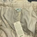 Aerie  High Waist Cream Shorts with Tie Front Photo 3