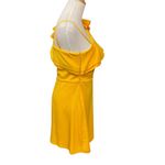Mac Duggal Women's Leena One-Shoulder Ruffle Casual Mini Dress Yellow Size 6 NWT Photo 5