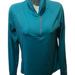 Ralph Lauren Polo  Golf 1/4 Zip Jacket Turquoise Blue Sz S Golf Active Top Sporty Photo 0