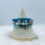 Stainless Steel Cross beaded Arm Candy Bracelet Photo 6